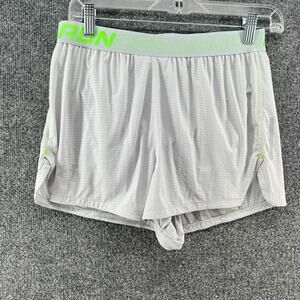 Under Armour Shorts Womens Medium Gray Fitted Running Athletic Comfort Lined‎